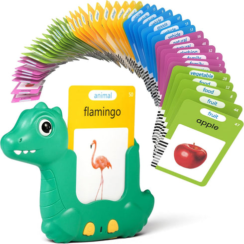 Talking Flash Cards for Toddlers 1-3, Montessori Learning Toys with 224 Words,