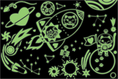 Mudpuppy 100 Piece Glow in The Dark Cosmic Dreams Puzzle