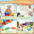 116 Set, 1" 3 4 5 6 7 8 PCS Magnetic Blocks Magnet Building Blocks with Toy Eyes and Storage Bag for Kids Gifts, STEM