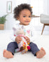 Skip Hop Bandana Buddies Llama - Baby Activity and Teething Toy with Multi-Sensory Rattle and Textures