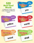 520 1st 2nd 3rd Coogam Sight Words Learning Vocabulary Flash Cards, Dolch Fry High Frequency Sight Word Educational