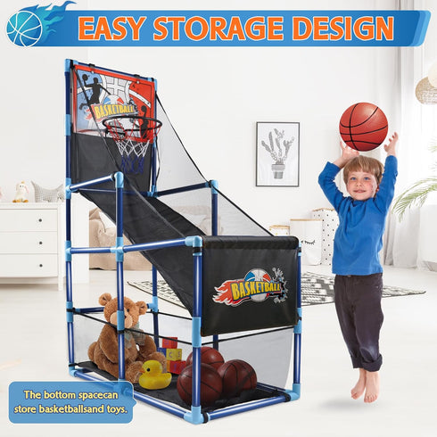 OCHIDO Arcade Basketball Game Set for Kids 3-10 Years Old, Indoor/Outdoor Sport Play, Ideal Gift for Ages 3-5, 6-8,