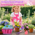 Set 3 4 5 6 7 8+ Kids Gardening Tool - Garden Tools for Kids with Shovel Trowel Rake Apron Gloves Watering Can and Tote