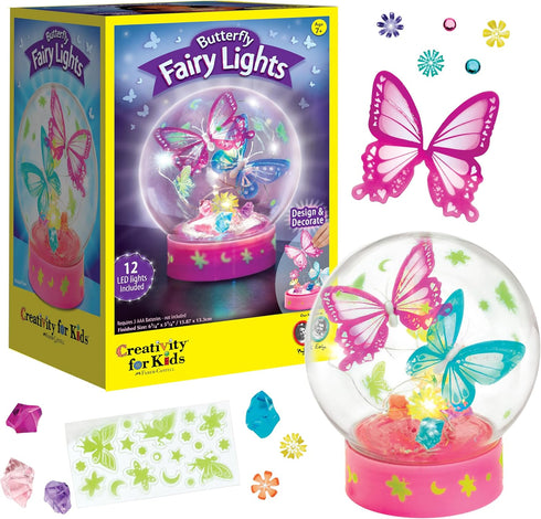Creativity for Kids Butterfly Fairy Lights Kit | Create a Glowing Fairy