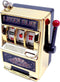 Mini Slot Machine Toy, Funny Lucky Bank with Spinning Reel and Keychain for Festivals
