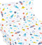 J-pinno Planet Spacecraft Rocket 100% Cotton 3 Pieces Cartoon Toddler Sheet Set for