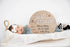 Reece Studio New Baby Birth Announcement Fill-In Photo Prop, Newborn Hospital Wooden Birthday Sign, Customizable New