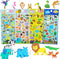 3D Puffy Stickers for Kids, Reusable Foam Stickers for Toddler Scrapbooking, Jurassic Era Dinosaurs