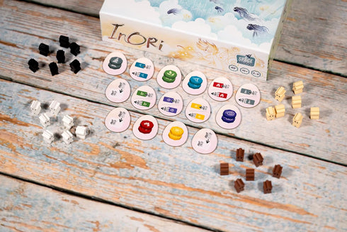 10+, 2-4 40 Inori Board Game - Cooperative and Competitive Worker Placement Strategy Game, Fun Family Game for Kids