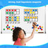 Giant Magnetic Ten-Frame Set - 5 Ten Frames and 55 Magnetic Math Counters - Classroom Toys for Kindergarten