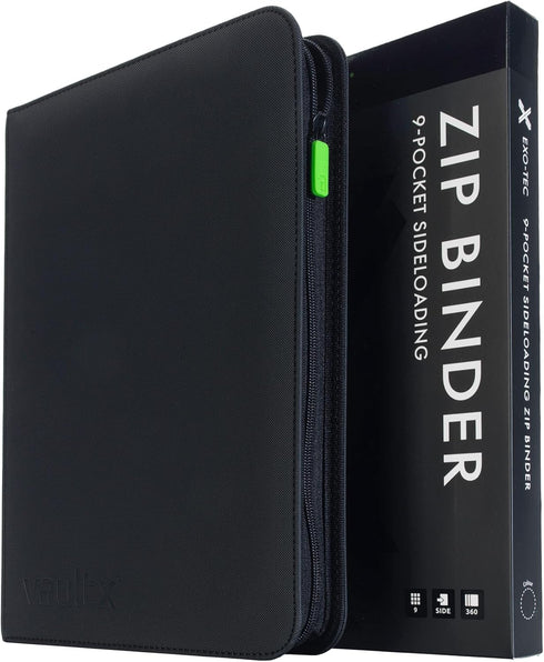 Vault X 9 Pocket Trading Card Zip Binder, 360 Cards, Premium Exo-Tec