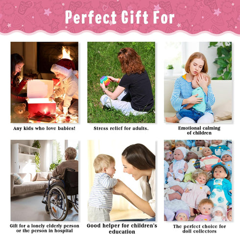 7 inch Vollence Mini Preemie Full Body Silicone Baby Girl Doll Lifelike Tiny Small Reborn Babies Dolls Surprice