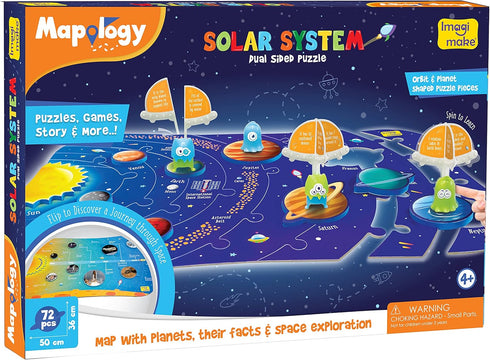 5-7 4-8 6 Imagimake Mapology Solar System for Kids | Educational Toys for Kids | Space Toys | Puzzles for Boys & Girls