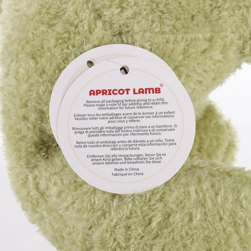 Apricot Lamb Toys Plush Velvet Frog Stuffed Animal, Soft Cuddly Perfect for Child (8.5 Inches)