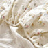 2 Pack, 100% Set 52"x28", BuLuTu Muslin Floral Print Crib Sheets Soft Breathable Cotton Neutral Fitted Sheets
