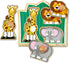 Melissa & Doug Jungle Friends Safari Animals Jumbo Knob Wooden Puzzle - Chunky Baby Puzzle for Ages 1+