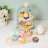 23pcs Wooden Tea Set for Little Girls, Toddler Tea Set Wooden Toys