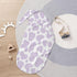 Qiohoey Purple Cow Print Newborn Baby Swaddle Blanket with Beanie Hat Baby Receiving Blanket Soft Baby Sleep Sack Baby