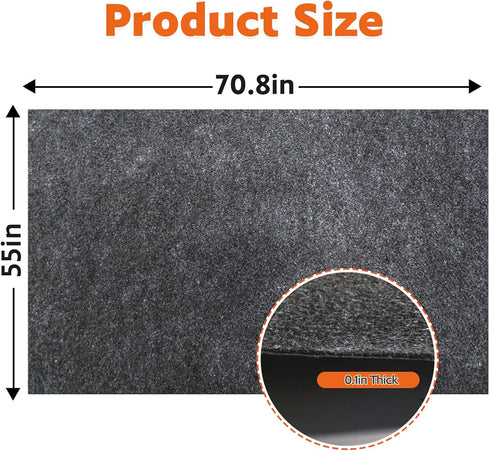 Wibeelee 55 70.8 Outdoor Playhouse Mat * in Non Slip Backing Outdoor Play Mat Playhouse Activity Pad Rug Waterproof