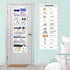 Closet 5-Tier Clastyle Flower Over the Door Organizer Leaf Nursery Hanging Storage Organizer for Women Girls Clothes