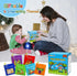 Dr.Rapeti 6-Pack Soft Cloth Baby Bath Books, Crinkle Squeaky Washable Chewable Non-Toxic Early Educational Gift