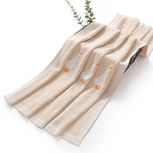 30x40 Inch mimixiong Baby Blanket Knit Receiving Boys Girls Blanket Soft Cotton Neutral Blanke for Swaddle Crib