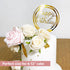 6-Pack Gold Cake Topper Set - Double-Sided Glitter Acrylic Happy Birthday Cupcake Toppers for Decorations
