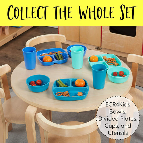 ECR4Kids My First Meal Pal Drinking Cups, Kids Plastic Tableware, Stackable Tumblers for Baby, Toddler Feeding (3-Pack,