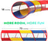 Playz Kids Play Tunnel for Toddlers 1-3 and Up - Large Opening Colorful Pop Up Baby Tunnel for Kids