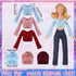 6 11.8 Inch Red,11.8inch) Bencailor Pcs Doll Clothes for Doll Clothing Outfit Accessories for Winter Tops Coat Birthday