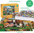 Puzzles for Kids Ages 4-8 - Farm & Wild Animal - 2 Packs 60 Pieces Jigsaw Puzzle for Learning Educational Toys