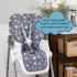3-5 Todays Kids High Chair Pad - Machine Washable High Chair Cover, Easy Use Highchair Cushion, Soft Highchairs Covers