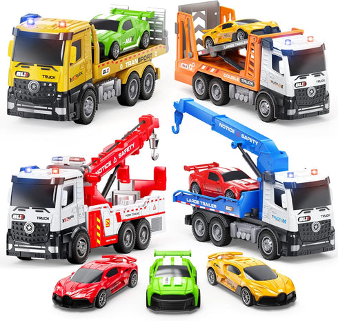 Vanvimen Tow Truck Toys for 2 3 4 Year Old Boy, Trucks