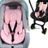 3in1 Reversible Carseat Head Body Support Newborn,3D Minnky Infant Car Seat Insert,Extra