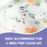 30 Pack 49"x49" 100% 30 Pack) Disposable Splat Mats by Eli with Love - Extra Large Waterproof Baby Splat Mat for Under