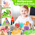 KMUYSL Learning Toys for 1,2,3 Year Old: 20 Pcs Animals Toy for Counting Skill, Color Matching, Educational Gift for