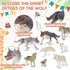 Deekin 20 Pcs Mini Around World City Miniatures, Realistic Themed Party Gifts (Wolf)