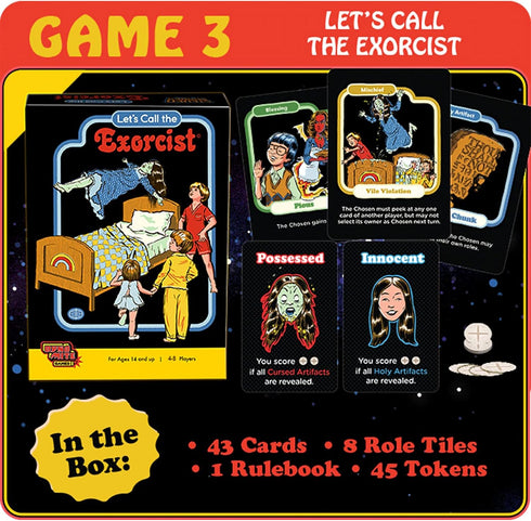 Cryptozoic Entertainment Let's Call The Exorcist: Steven Rhodes Games VOL. 2 - Dark Retro Social Deduction Game, 4-8