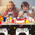 Tatuo 3 PCS Video Game Table Cover - Game Theme Plastic Table Cloth for Boys Girls Kids, 54 x 108 Inch (Cool Black)