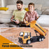 2.4GHz 45 2 3 4 5 6 7 8 Jiakora Remote Control Dump Truck for Kids, RC Construction Vehicle with LED Lights, Dumping
