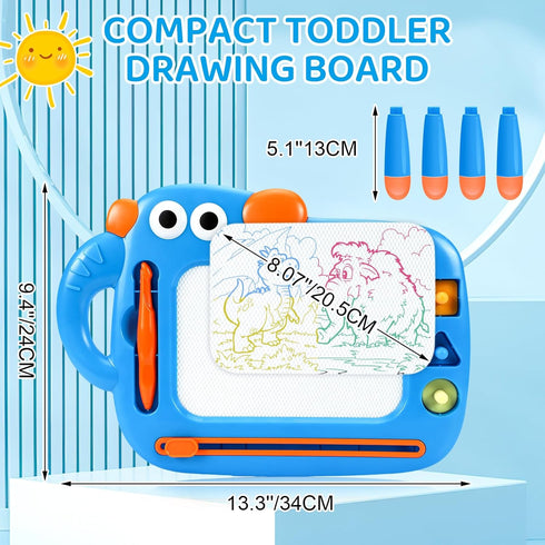 1 2 3 1-3, Magnetic Drawing Board for Toddler Boys, Toys for Year Old Boy, Mess Free Doodle Board Pad, Kids Magna