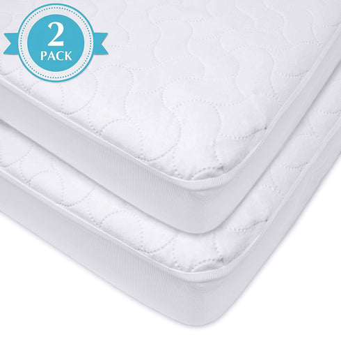 2 Pack Pack 39" 27" Pack American Baby Company Waterproof Fitted and Play Mattress Protector x - Quilted, Noiseless