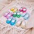 7 Pairs of Glitter Doll Shoes Fits for 18 inch Doll Shoes American Dolls Sparkle Doll Shoes Princess Accessories