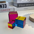 Mixing Color Cube with Display Stand - Diamond Polished Scientific Educational Toys, Gorgeous Silent Desk Toy (size