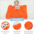 MICHLEY Baby Hooded Swaddling Blanket, Animal Face Toddler Fall Winter Throw, 0-3 Years (Fox)
