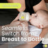 4 oz, 1 03 Set 6 Avima Anti-Colic Baby Bottles Slow Flow Nipples BPA-Free, Standard Neck Stage for Months