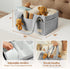 Sweety Fox Baby Diaper Caddy Organizer with Handle - Portable Sherpa Nursery Basket - Car Diaper Organizer, Cleaning