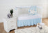 American Baby Company 100% Natural Cotton Fitted Crib Sheet, 52" x 28", Blue Stars and Moons