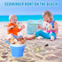 5 2 Summer PCS Shelling Tools for Beach Include PCS Seashell Bag, Mesh Sand Sifter Shovel, Foldable Beach Bucket