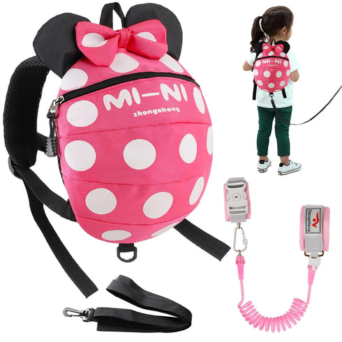 4 in 1 Toddler Harness Leash, Cute Child Safety Tether, Walking Harness Wristband for Baby Girls